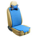 Flax and Velvet Car Seat Cushion Double Sides Use -Blue